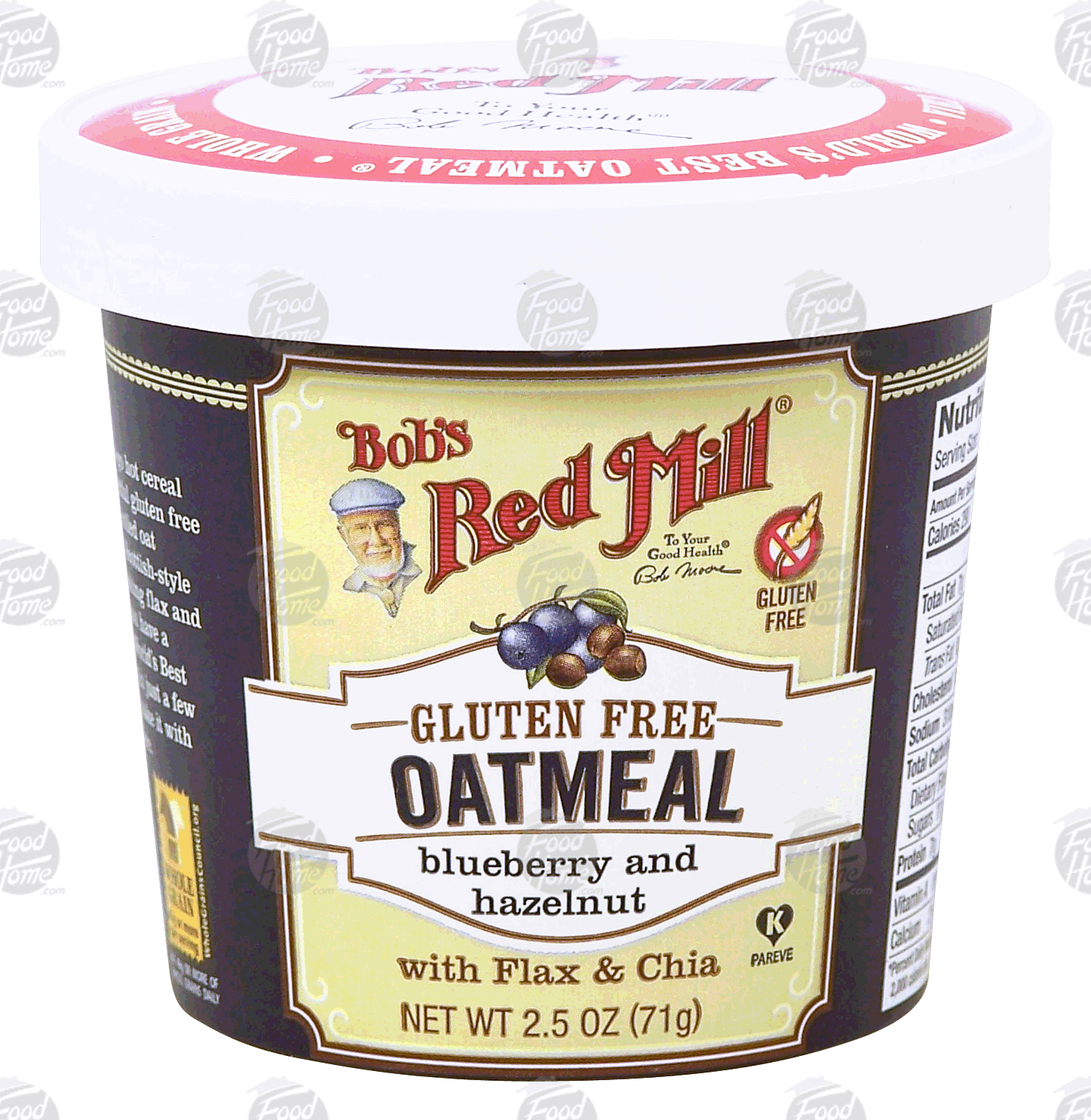 Bob's Red Mill  blueberry and hazelnut oatmeal with flax & chia, gluten free Full-Size Picture